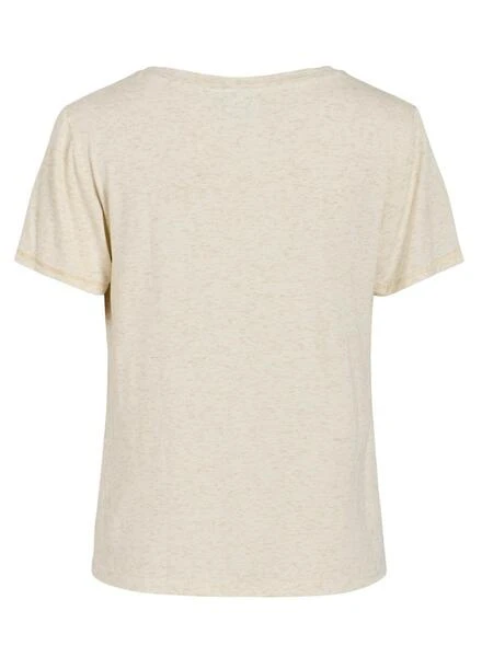 Maillot Vila Vinoella Col En V Beige Pour Femme – Image 2