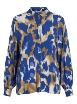 Chemise Vila Vigalta Toga Bleue Pour Femme