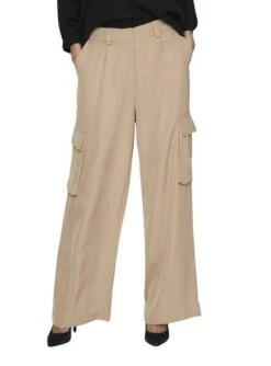 Pantalon Vila Winnie Dame Beige Pour Femme