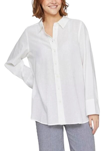 Chemise Vila En Lin Blanc Pour Femme
