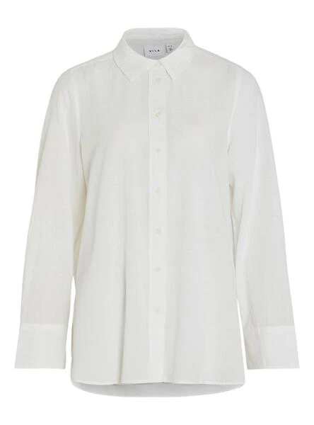 Chemise Vila En Lin Blanc Pour Femme – Image 2