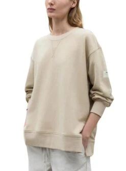 Sudadera Ecoalf Moss Beige Pour Femme