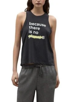 T-shirt Ecoalf Underlined Gris Pour Femme