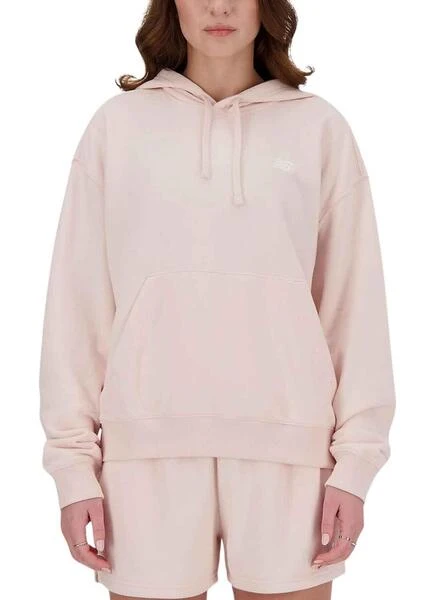Sweat Ă Capuche New Balance French Rose Pour Femme