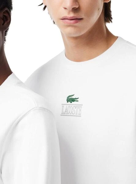 Sweat à Capuche Lacoste Jogger Blanc Pour Homme Et Femme – Image 3