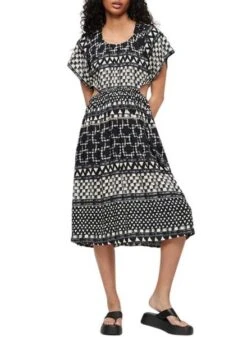 Robe Superdry Shirbori Noire Pour Femme