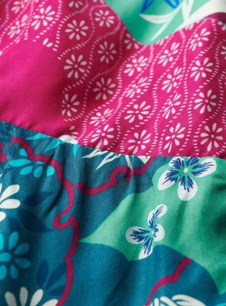 Combinaison De Soirée Superdry Cami Turquoise Et Rose Pour Femme – Image 6