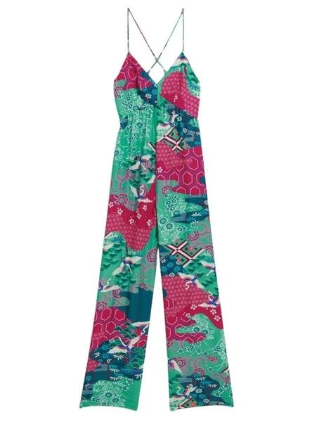 Combinaison De Soirée Superdry Cami Turquoise Et Rose Pour Femme – Image 4