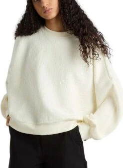 Sudadera Vans Sabine Loose Beige Pour Femme