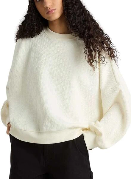 Sudadera Vans Sabine Loose Beige Pour Femme