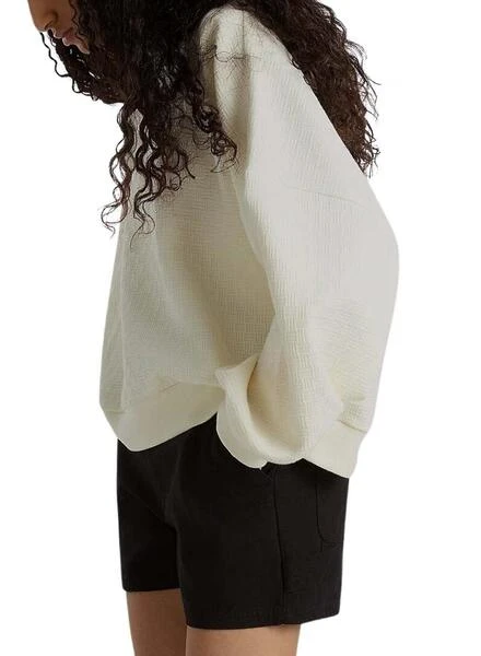 Sudadera Vans Sabine Loose Beige Pour Femme – Image 3